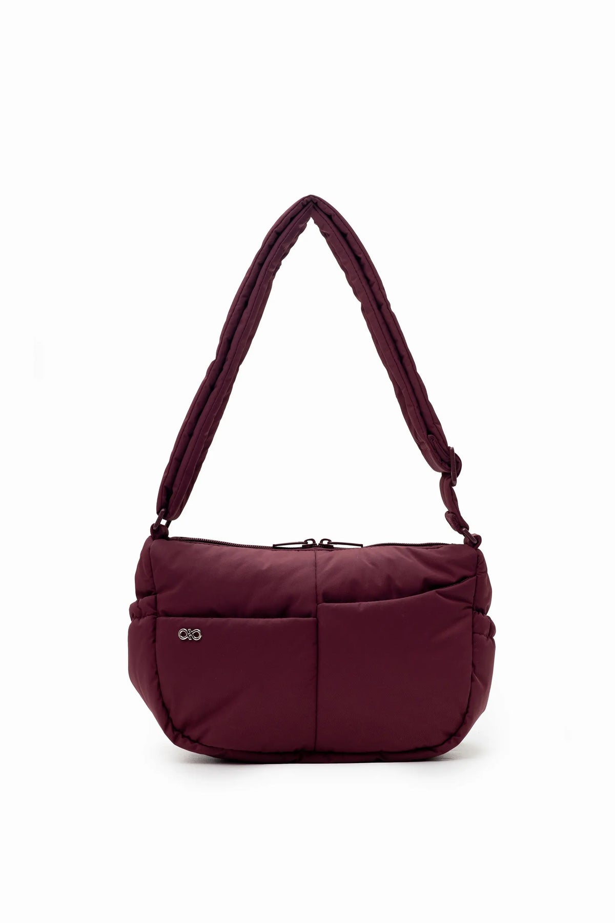 MINI SIGNATURE POCKET CROSSBODY BAG IN POSH WINE 