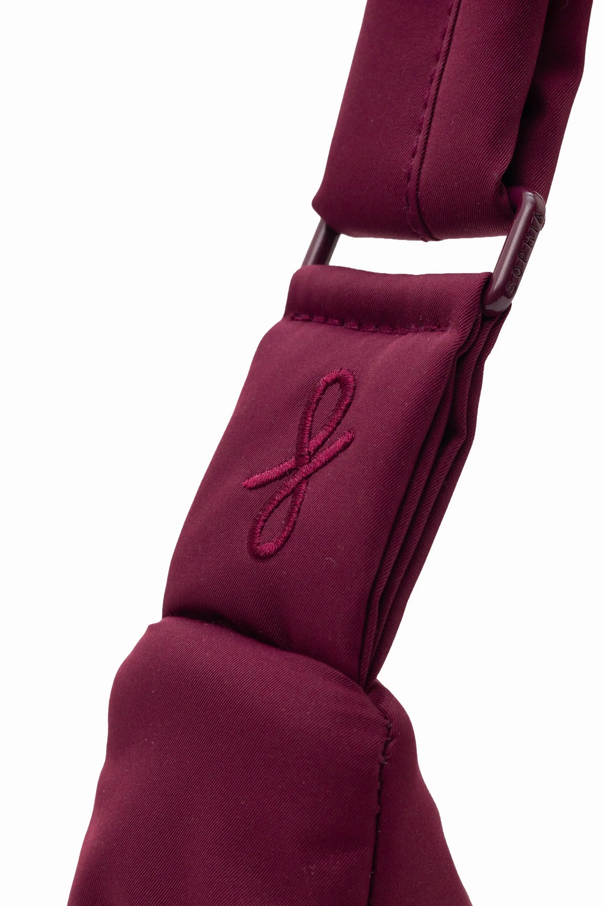 COSY LUXE L CRESCENT BAG 2.0 IN WINE 