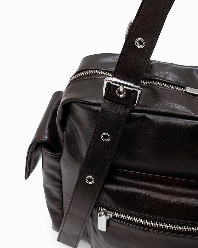 EVERYDAY CITY TOTE BAG IN ESPRESSO BROWN