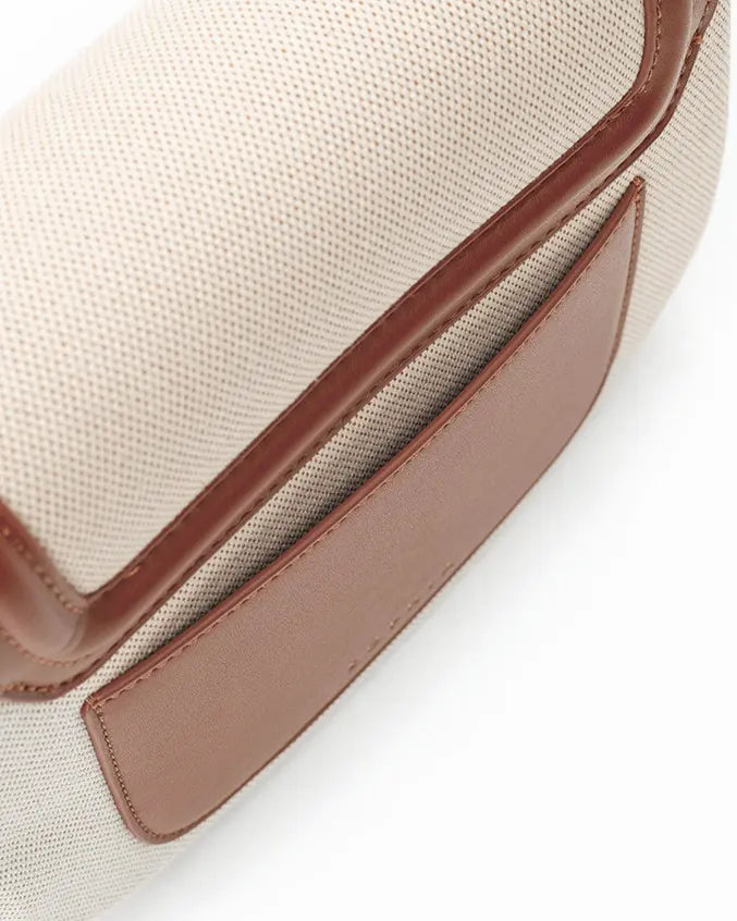 CALLY CANVAS SADDLE CROSSBODY BAG - The Sophia Label