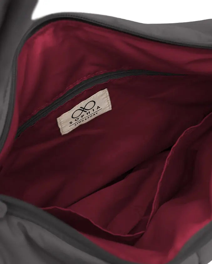 SIGNATURE POCKET CROSSBODY BAG IN POSH STORM GREY 