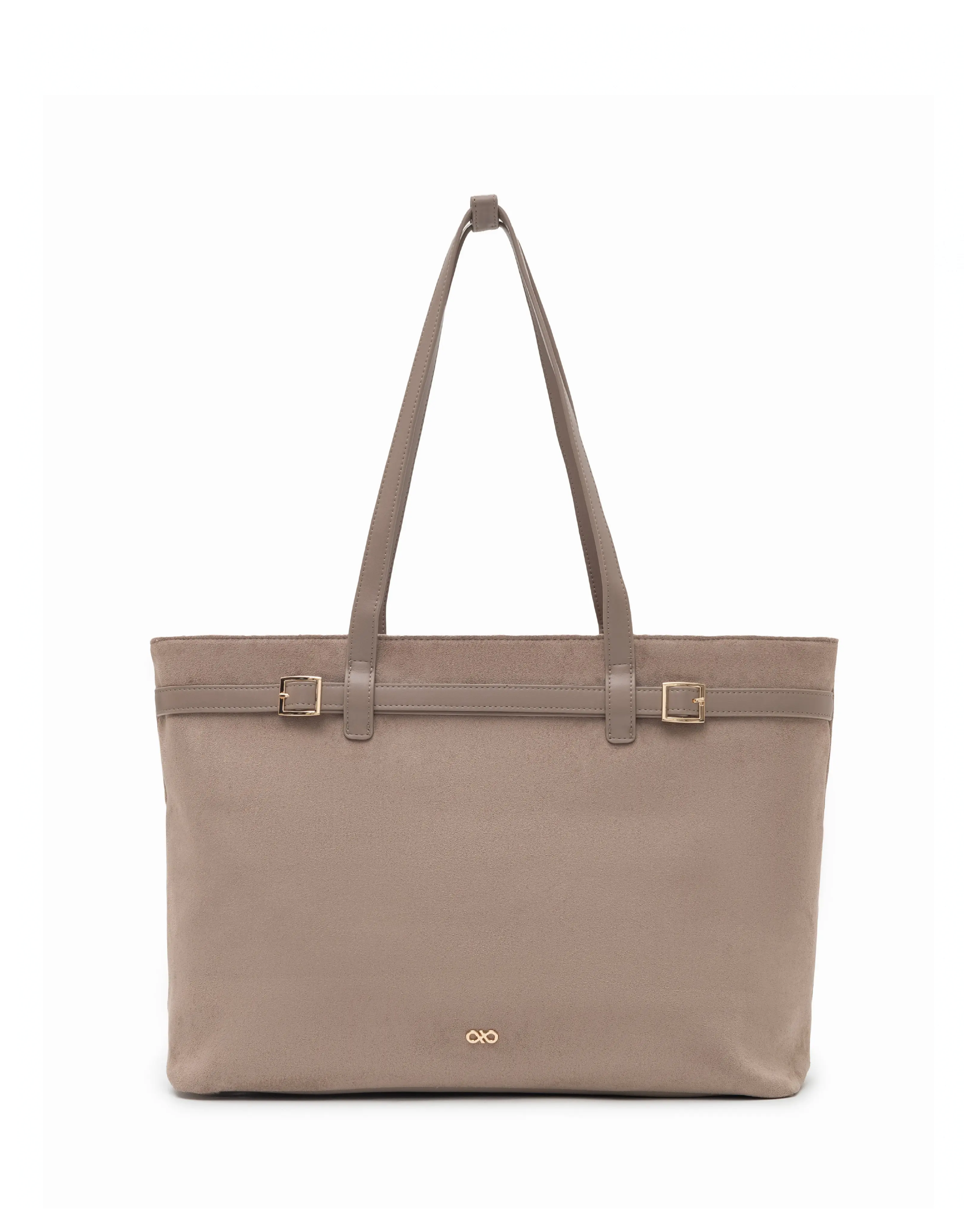 VALENTINA SUEDE TOTE BAG IN DUNE