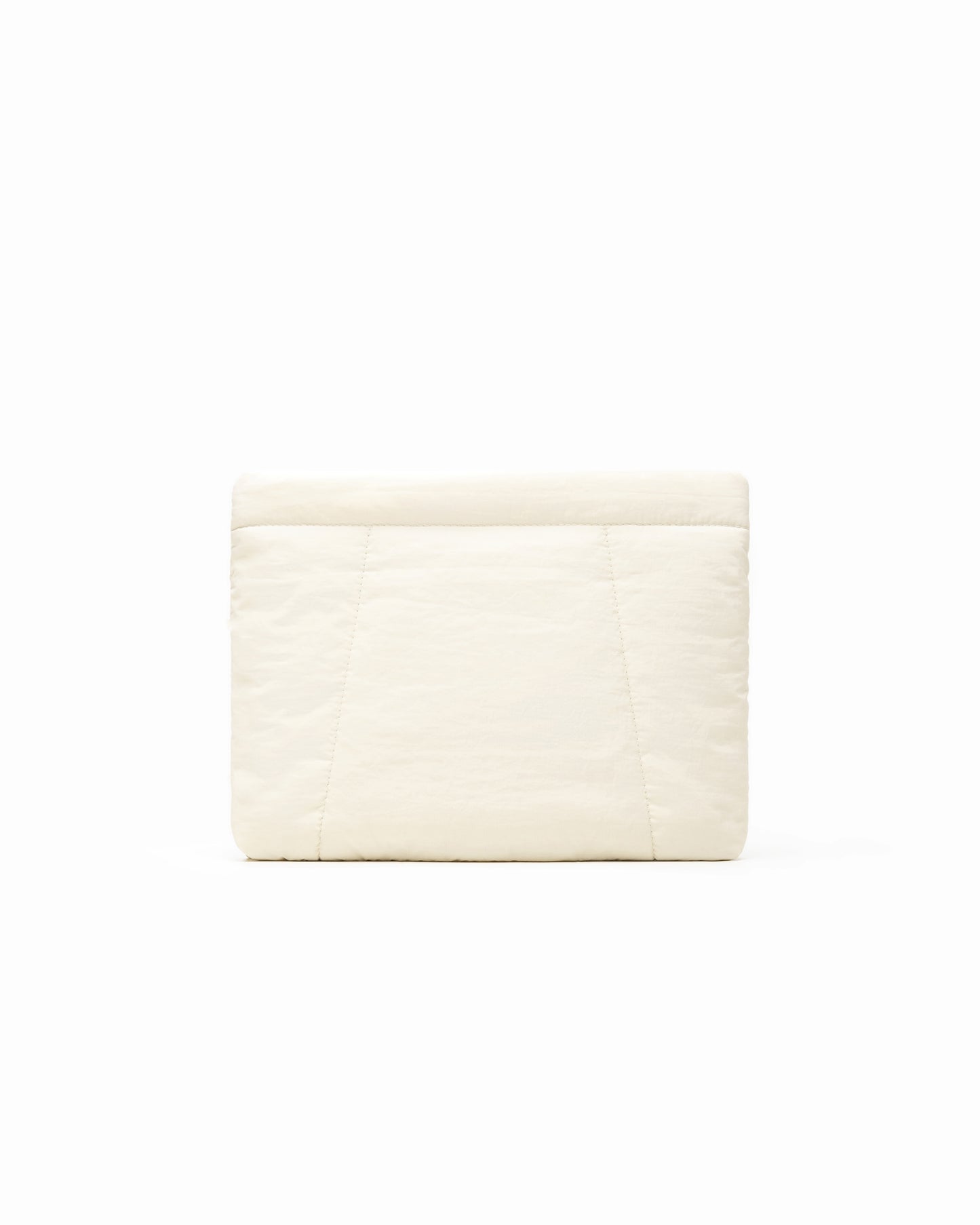 COSY PUFFY CLUTCH BAG IN MOONBEAM