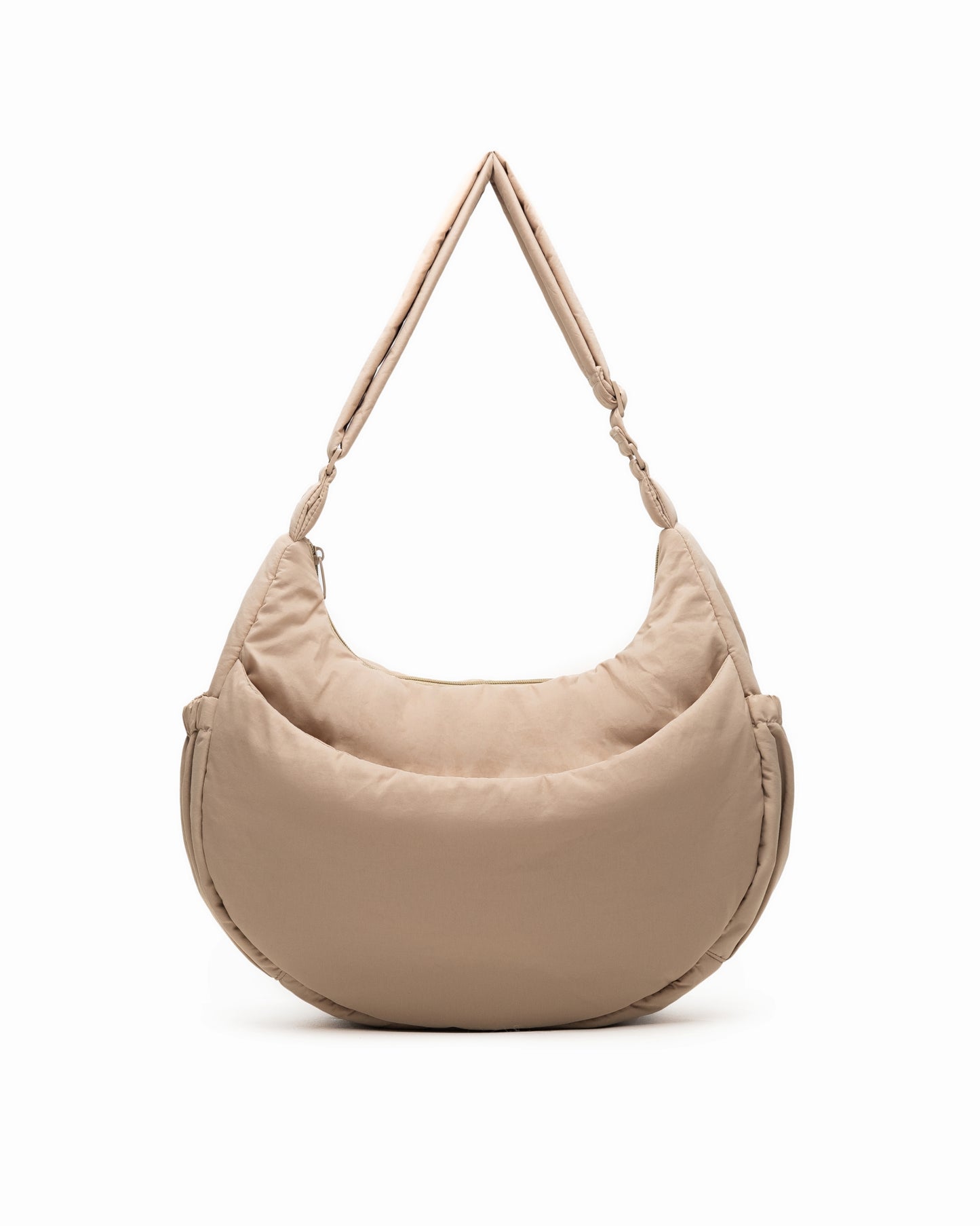 XL COSY PUFFY CROSSBODY BAG IN MOCHA