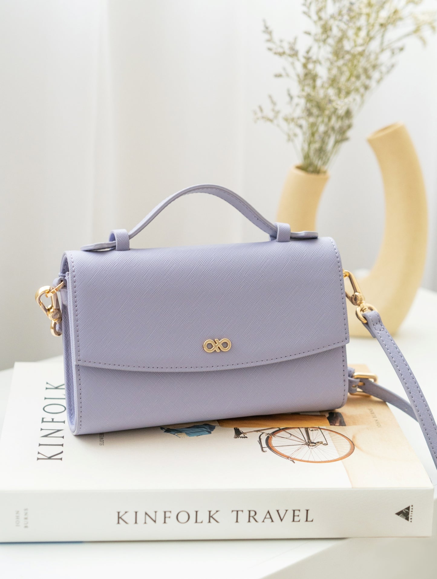 ELFIE 2-WAY CROSSBODY BAG IN LAVENDER